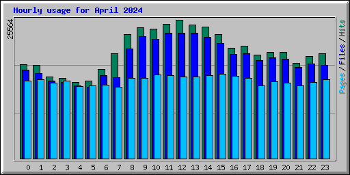 Hourly usage for April 2024